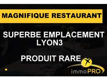 Vente magnifique restaurant Lyon 3 emplacement N°1