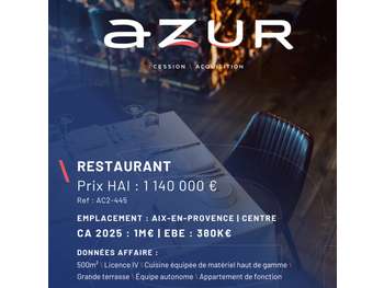 VENTE Beau restaurant avec Licence IV à Aix