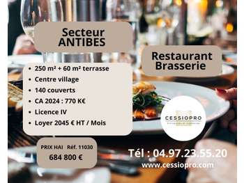 AV restaurant brasserie centre du village Antibes