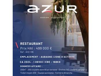 VENTE Restaurant 200m² en zone d'activité Aubagne