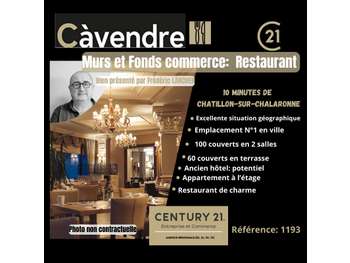 Vente restaurant murs et FDC prox Bourg-en-Bresse