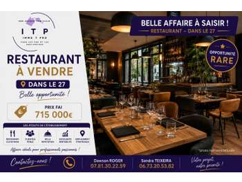 AV magnifique restaurant en périphérie de Brionne