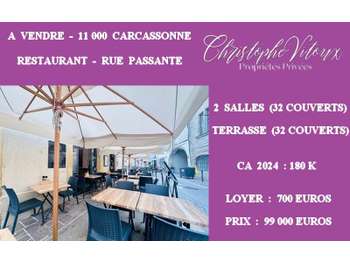 Vente restaurant avec terrasse à Carcassonne