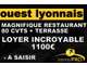 Vente charmant restaurant dans l'ouest lyonnais