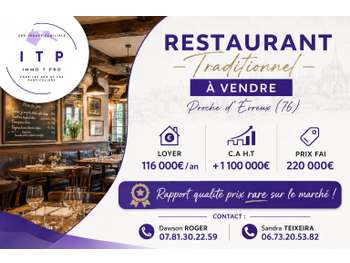 AV beau restaurant dans une grande ville de l'Eure