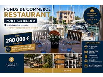 Vente FDC restaurant forte visibilité Port Grimaud