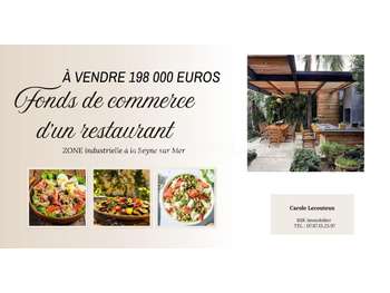 Vente restaurant clé en main en ZA la Seyne/Mer