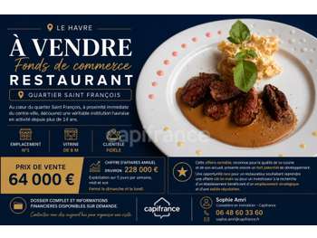 Vente restaurant quartier Saint François le Havre