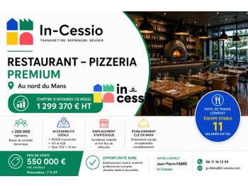 Restaurant pizzeria à vendre empl premium au Mans