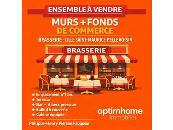 Vente brasserie murs fonds à Lille empl N°1 bis