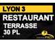 Vente restaurant en angle emplacement N°1 69003