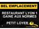Vente restaurant de charme Lyon 1 bel emplacement