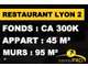 Murs et Fonds pour restaurant en Presquîle. 50 c