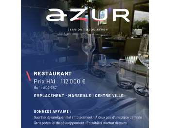 VENTE Restaurant dans quartier dynamique Marseille
