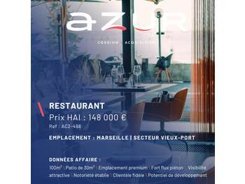 Vente restaurant secteur Vieux-Port Marseille