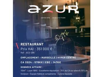VENTE Restaurant à thème Marseille Hyper Centre