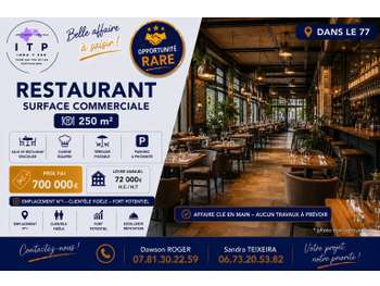 AV magnifique restaurant dans zone demandée 77