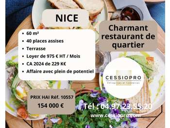 AV charmant restaurant de quartier avec terrasse