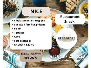 AV restaurant snack à thème à fort potentiel Nice