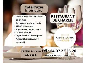 AV restaurant de charme terrasse logement à Opio