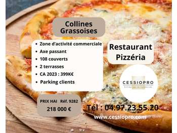 Vend restaurant pizzeria four à bois à Montauroux
