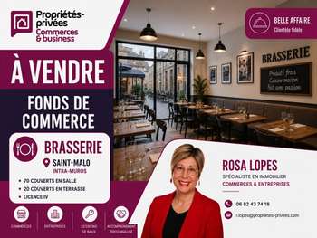 AV bar restaurant 150m² empl premium Saint-Malo