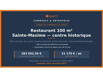 Restaurant réputé au cœur de Sainte-Maxime