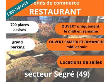 Vente restaurant d'envergure à Segré-en-Anjou Bleu
