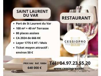 A vendre restaurant port de Saint Laurent du Var