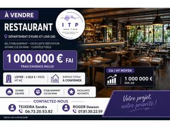 AV beau bar restaurant dans ville recherchée 28