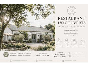 Vente crêperie 130 couverts en presqu'île de Rhuys