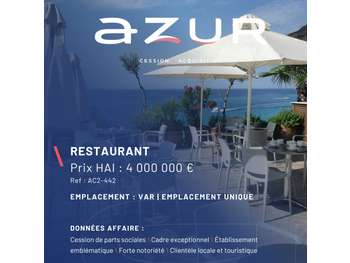VENTE Restaurant emplacement premium front de mer