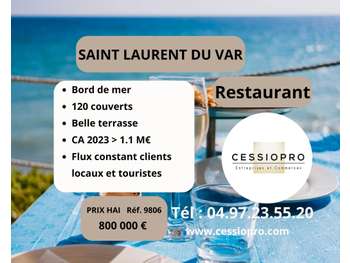 Vente restaurant terrasse à Saint-Laurent-du-Var