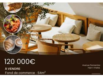 Vente salon de thé à Paris 75011 av Parmentier