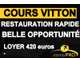 Local de restauration rapide /100% vente à