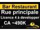 AV établissement bar restaurant à Jassans Riottier