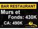 Vente bar restaurant avec terrasse à Lyon