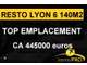 Vend superbe restaurant top emplacement à Lyon 6
