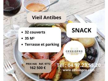 Vente snack totalement rénové au vieil Antibes