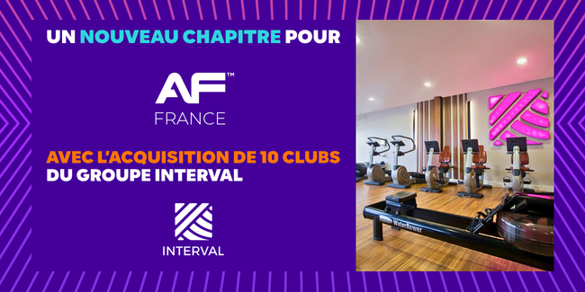 ANYTIME FITNESS - Anytime Fitness fait l'aquisition du réseaux toulousain Interval Sport