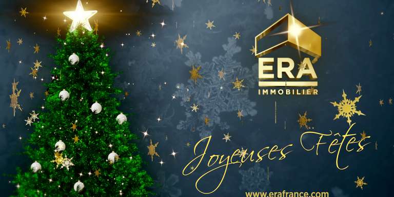 ERA IMMOBILIER - BONNES FÊTES DE FIN D'ANNÉE AVEC LE RESEAU ERA IMMOBILIER !