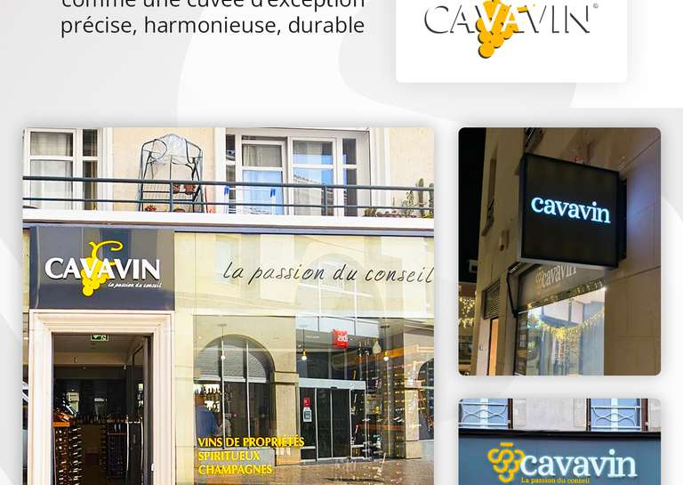 SIGNARAMA - CAVAVIN fait confiance à Signarama pour sa signalétique en franchise