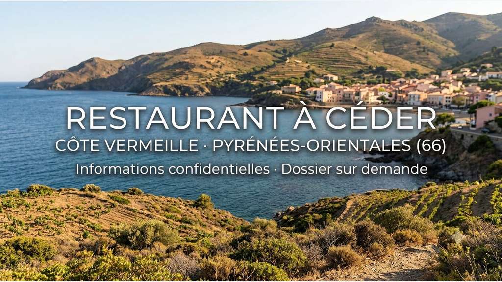 Reprise restaurant en bord de mer Côte Vermeille