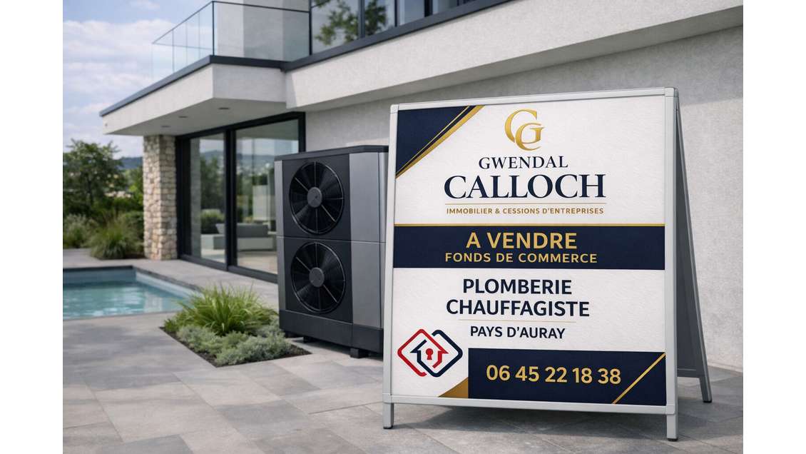Cession entreprise plomberie chauffage à Auray