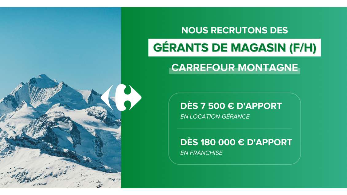 Gérant(e) Carrefour montagne les 2 Alpes f/h