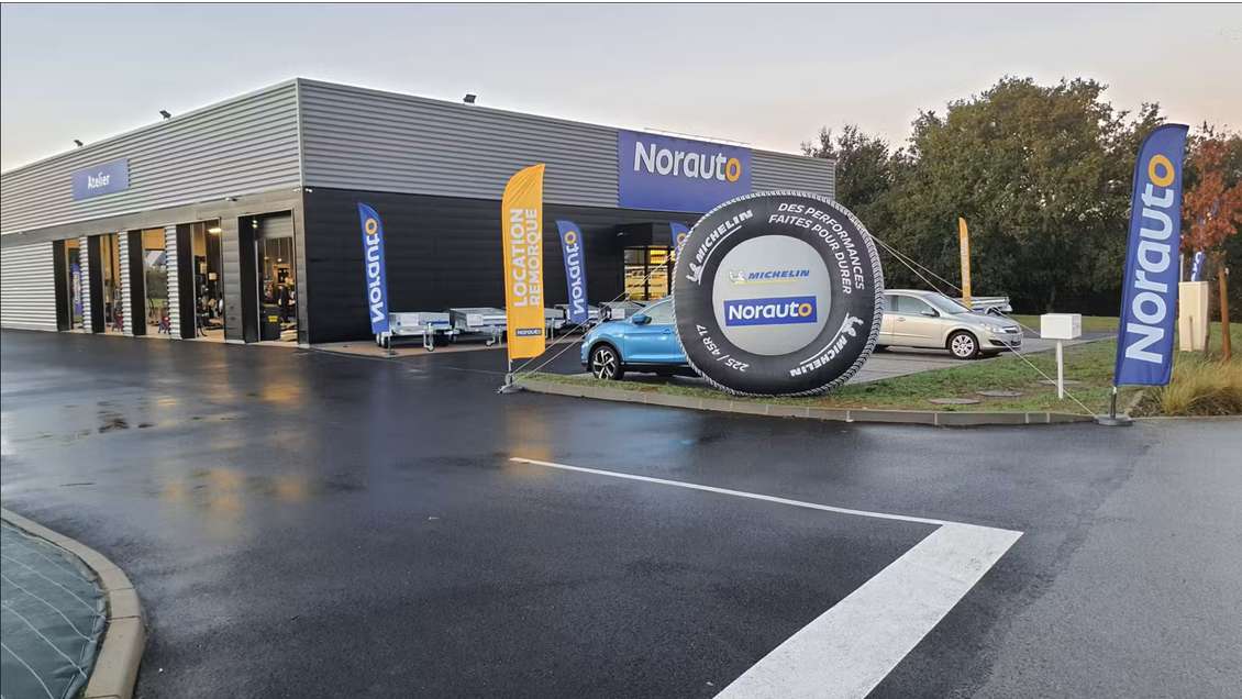Création centre Norauto au Sud-Est de Nantes