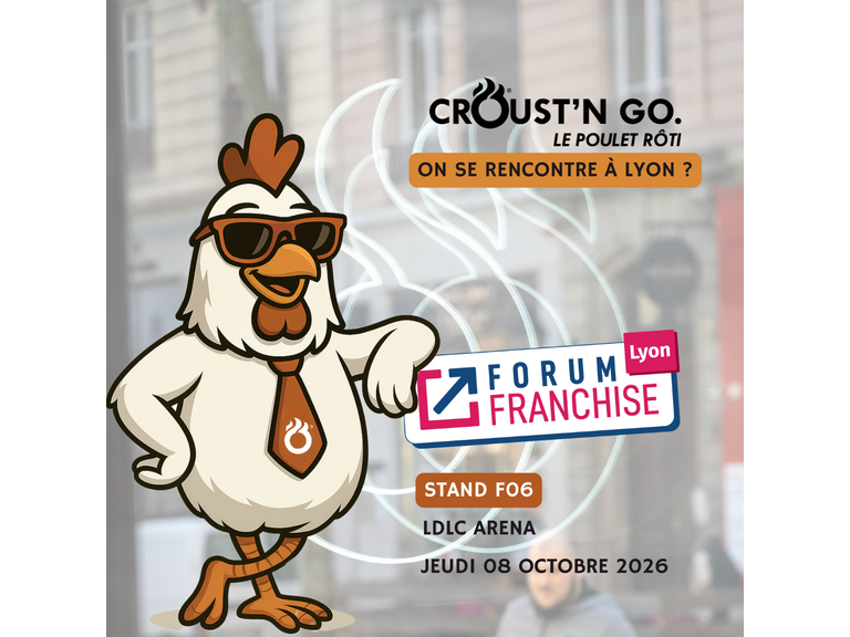 🚀 CROUST'N GO vous donne rendez-vous au Forum Franchise Lyon 2026