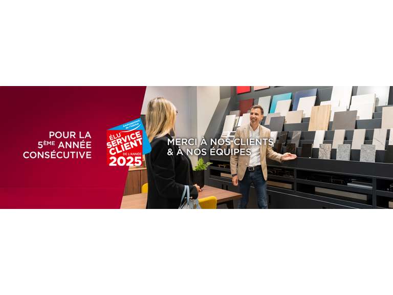 CUISINE PLUS ÉLU SERVICE CLIENT DE L'ANNÉE* POUR LA 5ème ANNÉE CONSÉCUTIVE