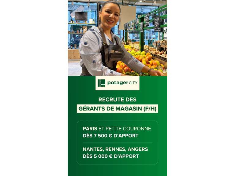 Entreprendre avec Potager City : une opportunité accessible dès 7 500 € d’apport