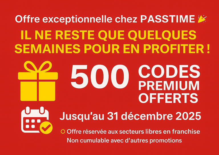 PASSTIME - 🎯 Entrepreneurs : encore quelques semaines pour profiter de l’offre anniversaire PASSTIME